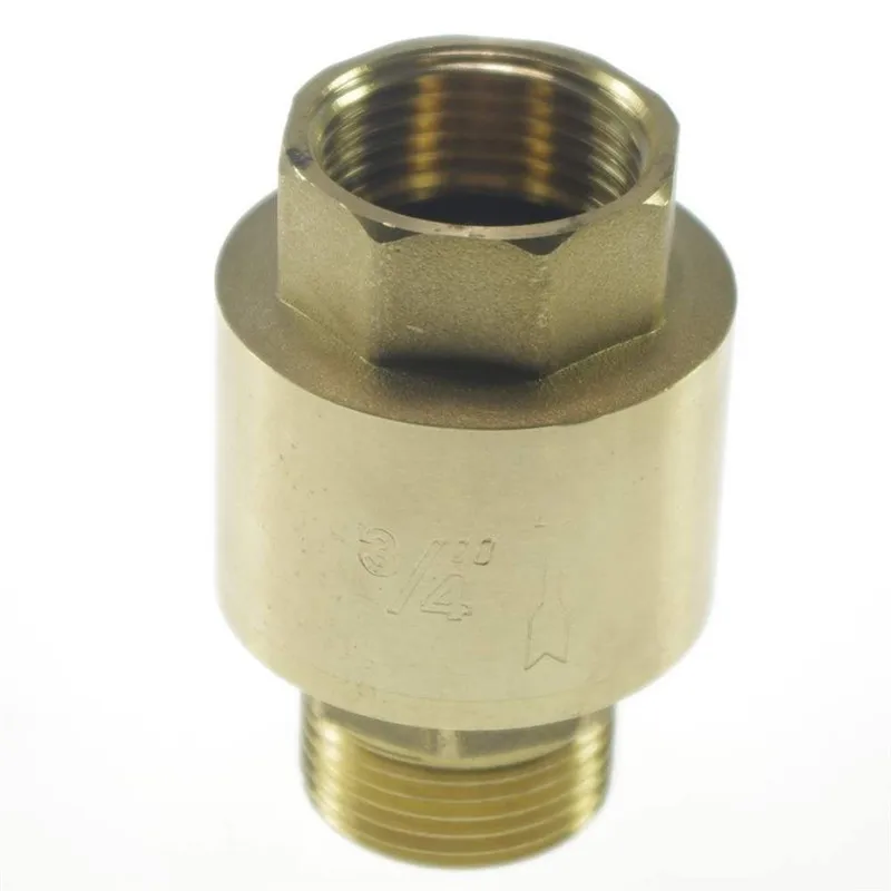 Латунная 3/4 &quotЖенская Мужская резьба BSPP Линейный Обратный клапан пружинный