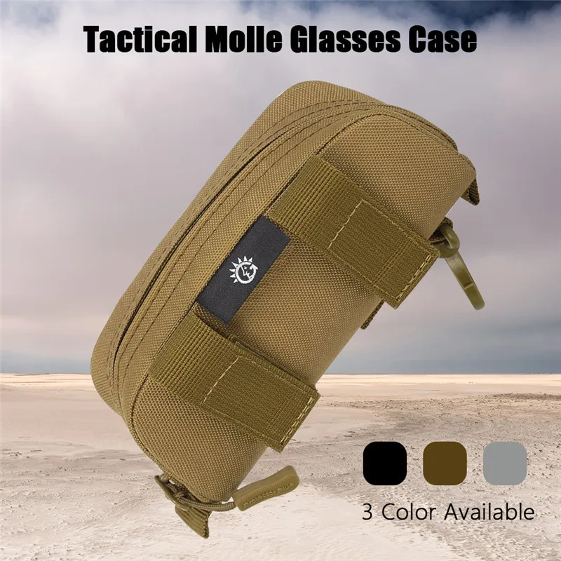 Тактические очки Molle Чехол для переноски на открытом воздухе жесткий портативный футляр для солнцезащитных очков противоударный водонепроницаемый защитный футляр аксессуары для очков
