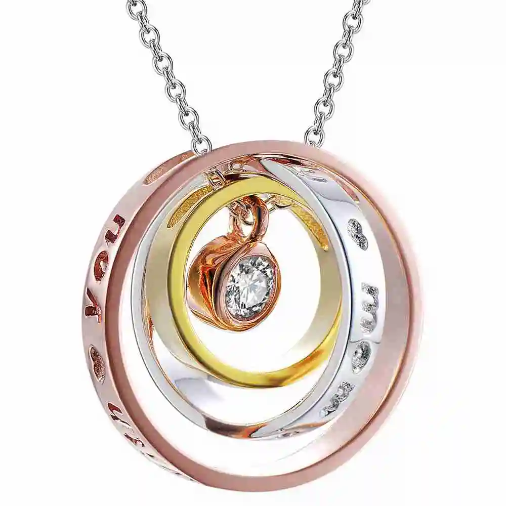 2018 Новая мода Имитация кругов подвеска ожерелье металлическое серебряное