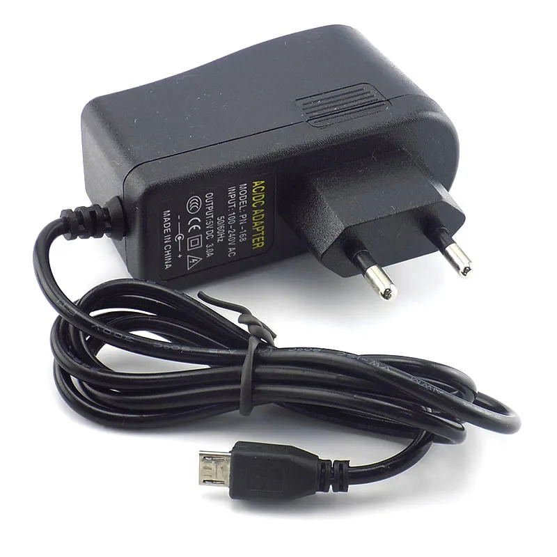 Адаптер питания Micro USB 100 - 240 В переменного тока в постоянный ток зарядный адаптер