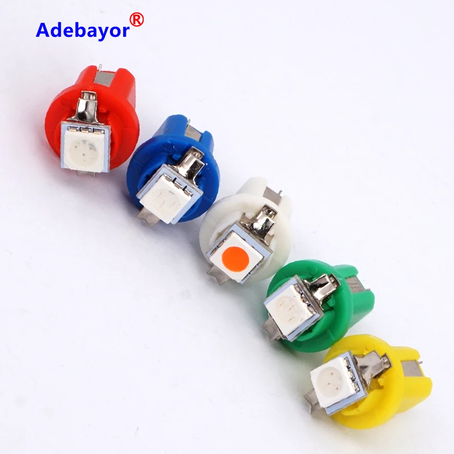 10 шт. B8.5D 5050 509T 1 SMD СВЕТОДИОДНЫЙ Автомобильный датчик Speedo Dash lamb b8 5 светодиодный