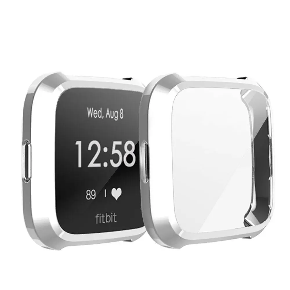 Замена для Fitbit Versa Lite Watch ТПУ полный экран протектор Защитная рамка чехол
