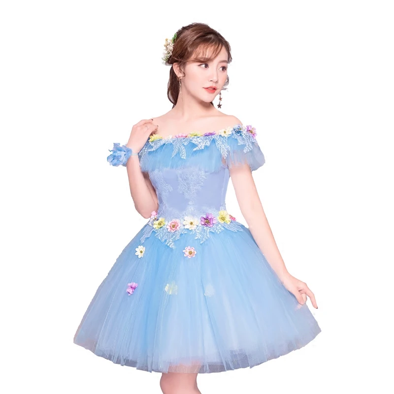 Новинка голубое платье для девушек и подружек невесты|Платья подруги невесты| |