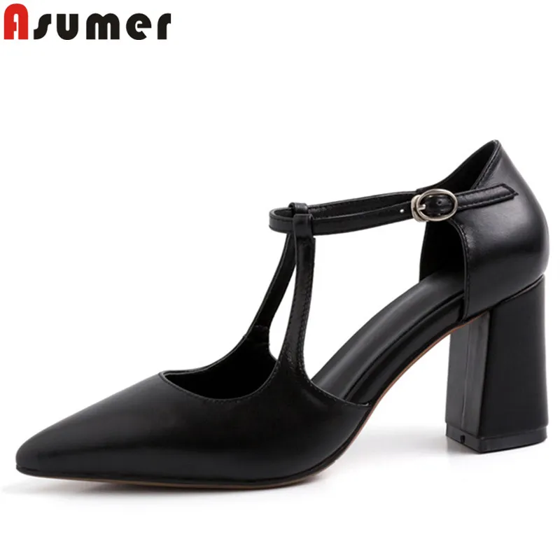 ASUMER/новые туфли лодочки больших размеров 34 43 женская обувь открытые из