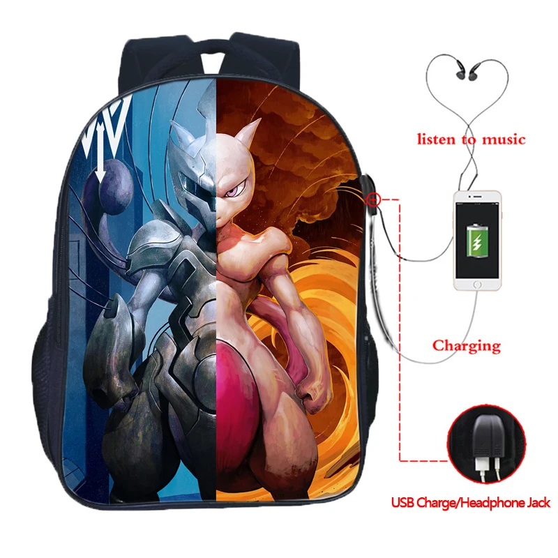 Рюкзак с USB зарядкой для студентов мальчиков и девочек рюкзак мужчин женщин