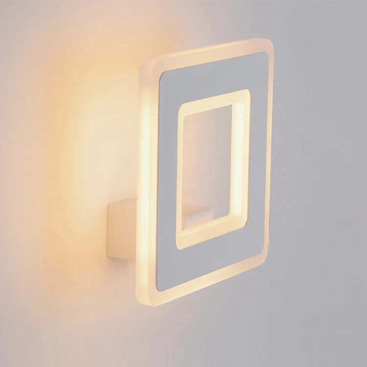 12 Вт квадратный светильник стены простой Luminaria для ванной Настенные светильники