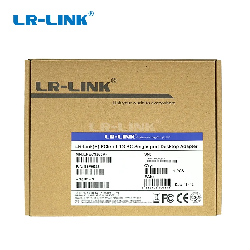 LR-LINK 9260PF Gigabit Ethernet Сетевая карта 1000base-lx PCI-Express волоконно-оптическая Lan-карта