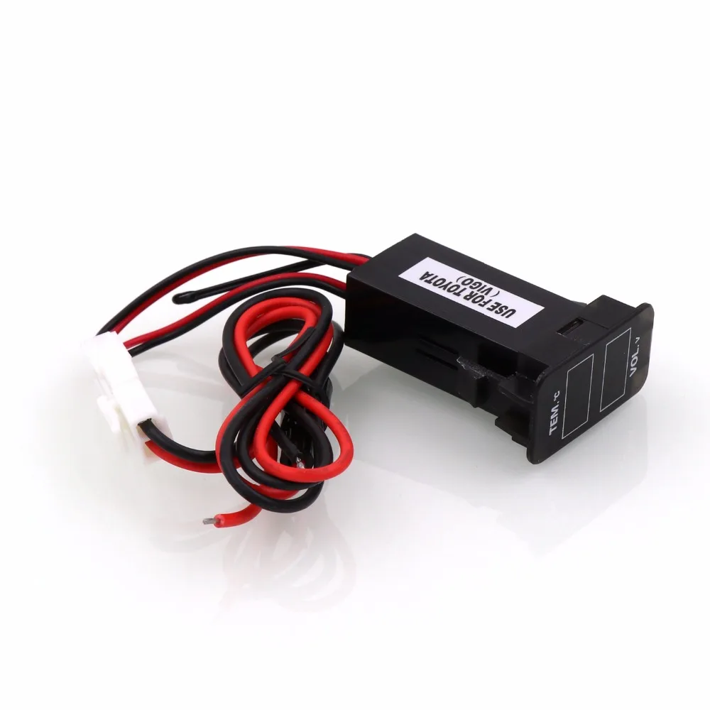 Автомобильный Интерфейс 12V специальная конструкция с Напряжение и Температура Дисплей Применение для TOYOTA Hilux VIGO, подставка, Corolla ex, Yaris, Reiz