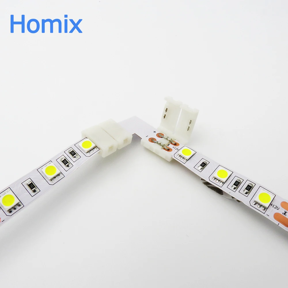 Коннектор для светодиодной ленты 10 мм L одноцветных лент 5050/5630/5730|connector mold|led strip