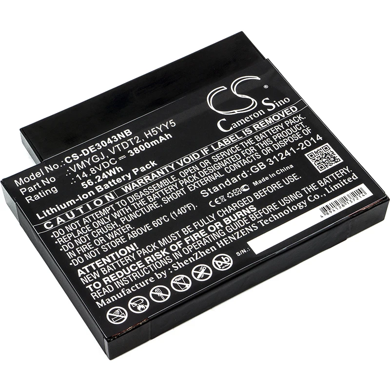 Cameron sino обновления для DELL H5YY5 VMYGJ VTDT2 Тетрадь ноутбук Батарея Li Ion 3800 mAh/56.24Wh|Цифровые
