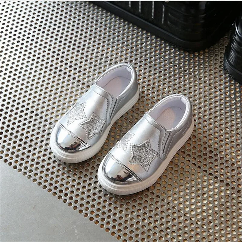 Retail 2021new fashion children's shoes girl beautiful star casual flat size 26-36 | Детская одежда и обувь