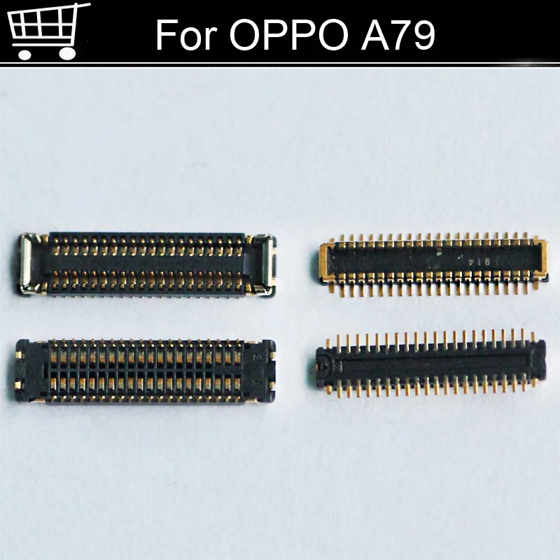 Разъем FPC для OPPO A79 a79, 2 шт., ЖК-дисплей, экран на гибком кабеле, материнская плата для OPPO A7 9, запчасти для ремонта