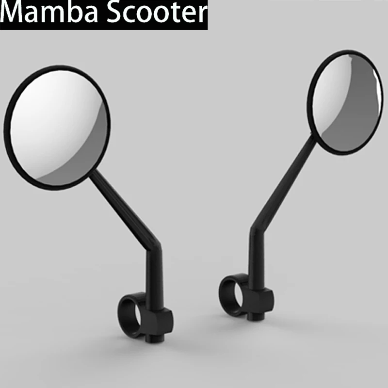 Handlebar Rear View Glass Mirror for Xiaomi Mijia M365 Electric Scooter Cycling Back Sight Reflector Angle Adjustable Mirrors | Спорт и