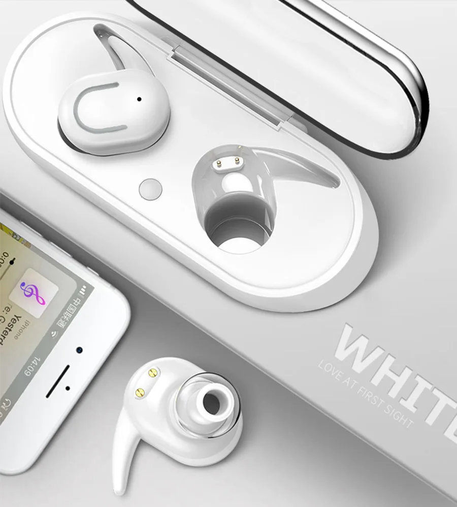 YOU FIRST Bluetooth гарнитура беспроводные наушники спортивные TWS наушники Bluetooth V5.0 Беспроводные наушники с зарядным устройством для телефона