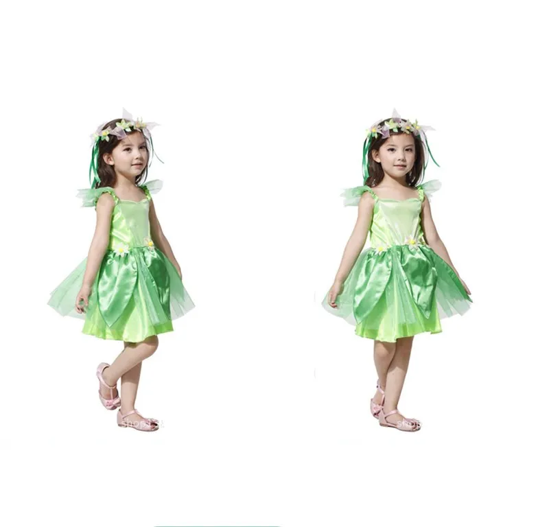 Детское весеннее сказочное платье Зеленая паулка|fancy dress|dress tinkerbelltinkerbell cosplay |