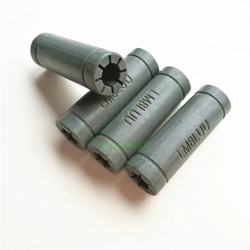 SWMAKER 1 шт. сплошной полимер LML8UU линейные подшипники втулка LM8LUU 8 мм 8*15*45 мм Prusa для Mendel DIY ЧПУ машина
