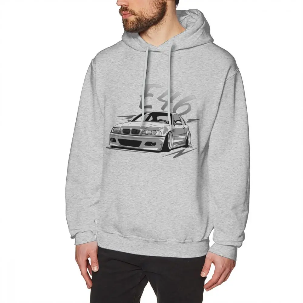 Crewneck E46 Tuning Low с длинным рукавом забавные летние толстовки для мальчиков летняя толстовка с машинкой - Цвет: gray