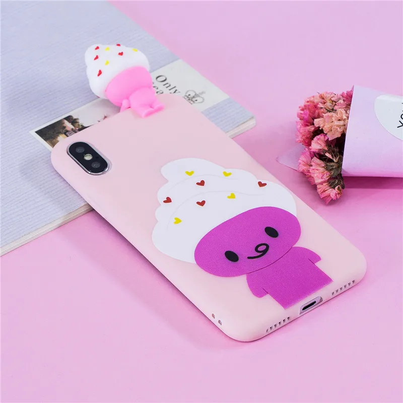 Чехлы для телефонов СПС Fundas iphone 8 Чехол Мягкий ТПУ, конфетный цвет мультфильм задняя крышка для Coque iphone 7 8 6 6 S Plus 5 5S SE X 10 чехол