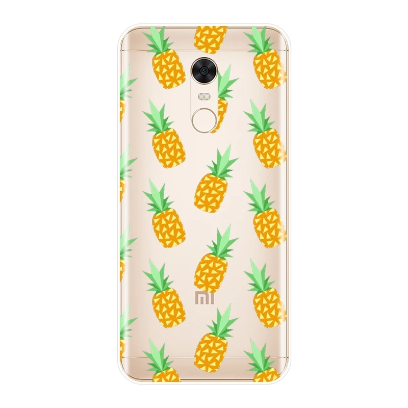 Мягкий силиконовый чехол с ананасом для Xiaomi Redmi S2 6A 5 Plus 4A Pocophone F1 Note 4 4X 5A 6 Pro Prime
