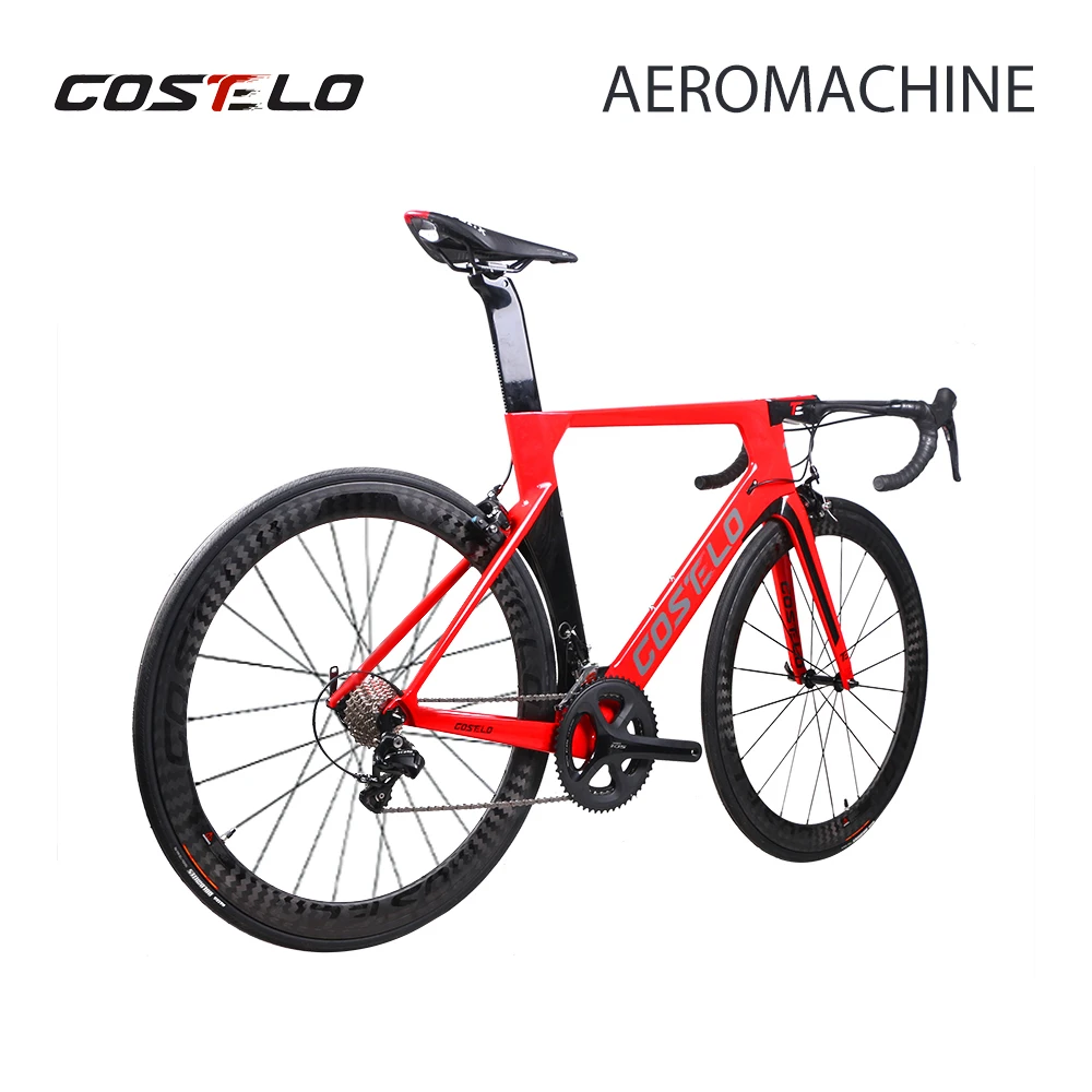 Costelo AEROMACHINE MONOCOQUE one piece Carbon Road Complete Bike Road Bicycle Frame wheels R8000 Group