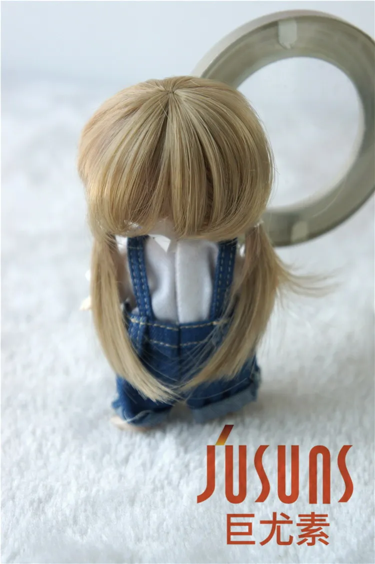 JD212 Fashion tiny doll wigs size 3-4inch 1/12 Twins pig tails wig Heat resistance BJD | Игрушки и хобби