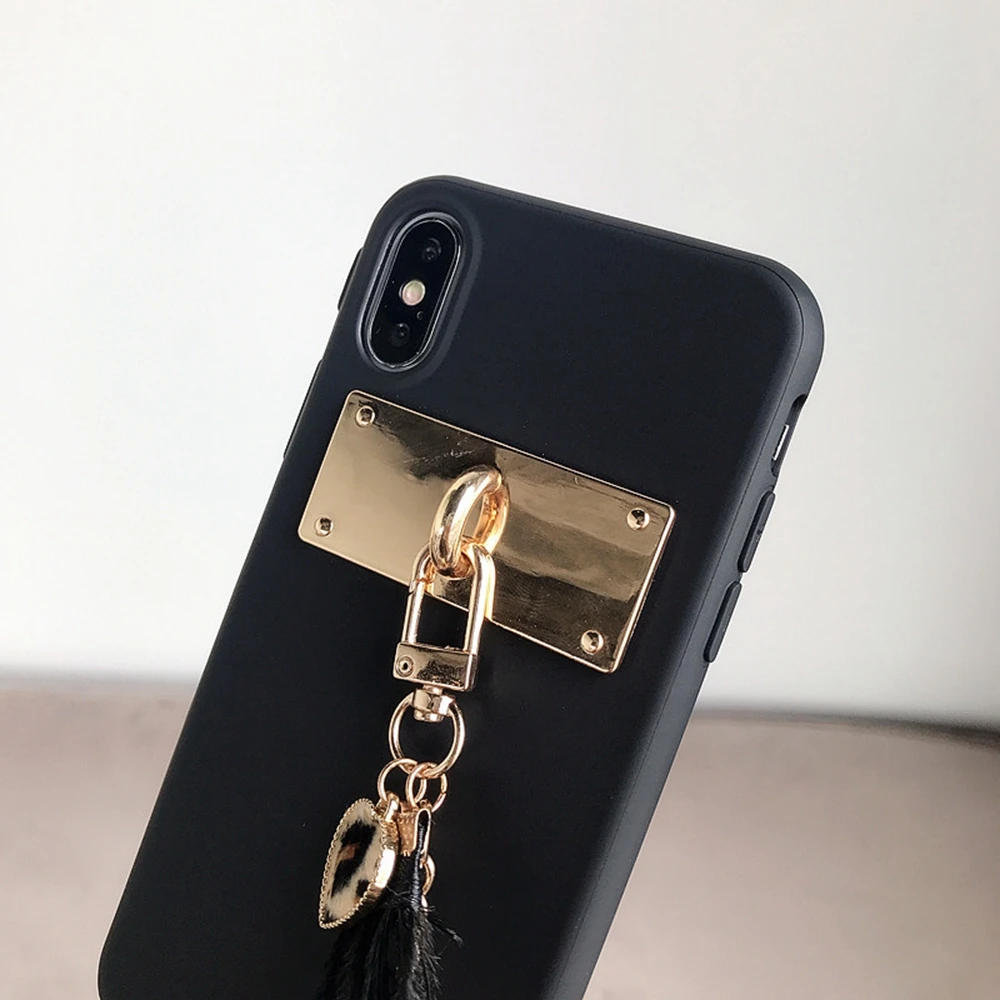 For iPhone X Case Luxury Handmade Jewelry Lace Strap Design for Girl Phone Cover 3D Fabric Flower Soft TPU 8 7 Plus 6 Back Shell |