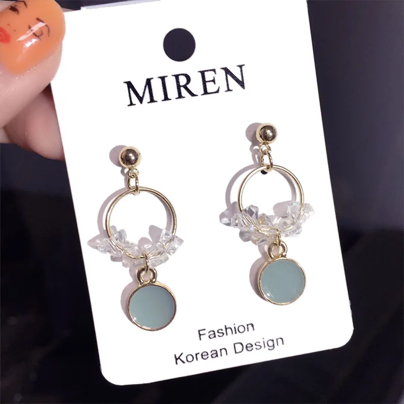 Модные серебряные серьги Корея INS Pendientes Mujer Aretes De лидер продаж 2018 товары висячие |