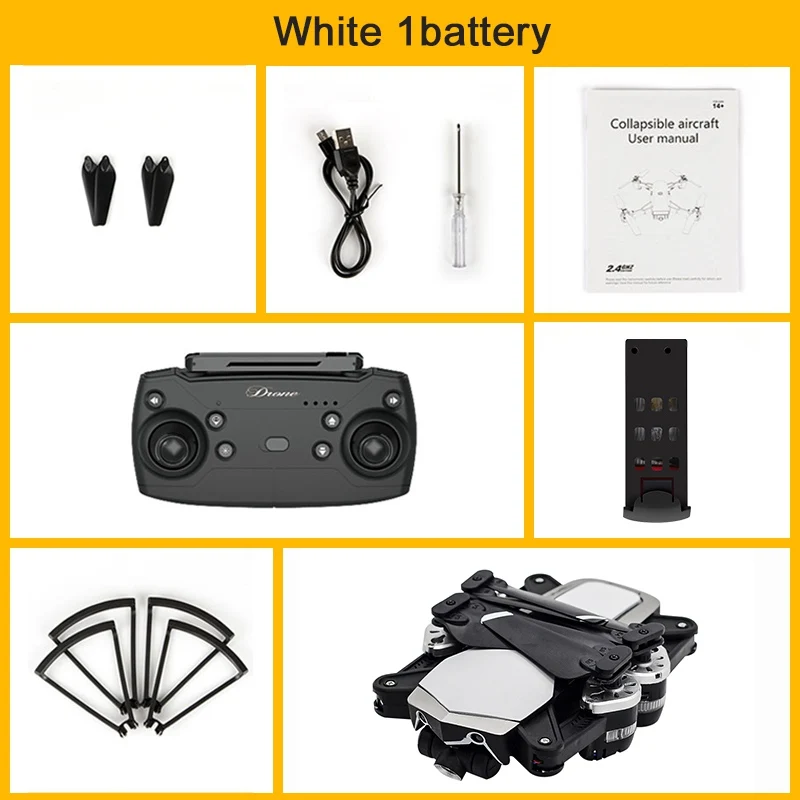 5PM white 1battery JDRC JD-20S JD20S/JD-20S PRO WiFi FPV складной Дрон 5PM PRO 2MP 0,3 PM 1080P HD камера RC Квадрокоптер RTF гоночный Дрон VS JD20 - Цвет: 5PM white 1battery