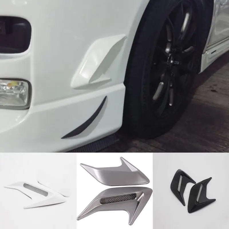 2 шт Автомобильная наклейка воздушный поток декоративная наклейка DIY боковое отверстие искусственные аксессуары для автомобиля
