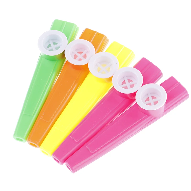 Лидер продаж 5 шт./лот пластиковая гармоника Kazoo Детская канавка детский подарок