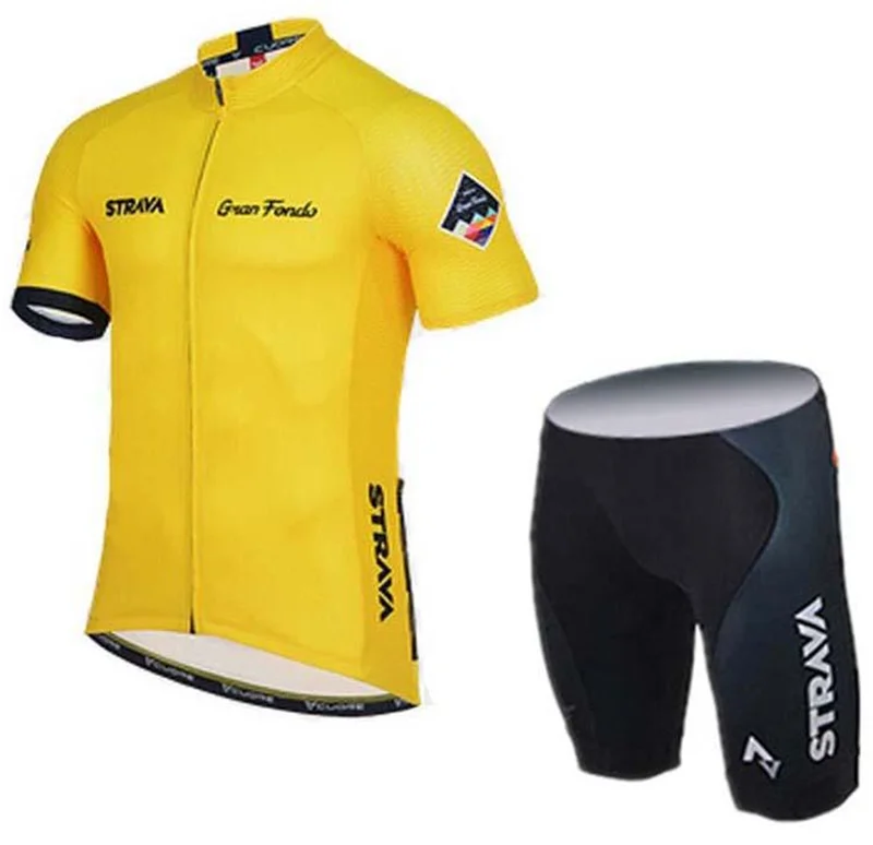 Pro Bicycle Racing Team Short Sleeve Maillot Ciclismo Men's Cycling Jersey Kits Summer breathable Cycling Clothing Sets - Цвет: 19