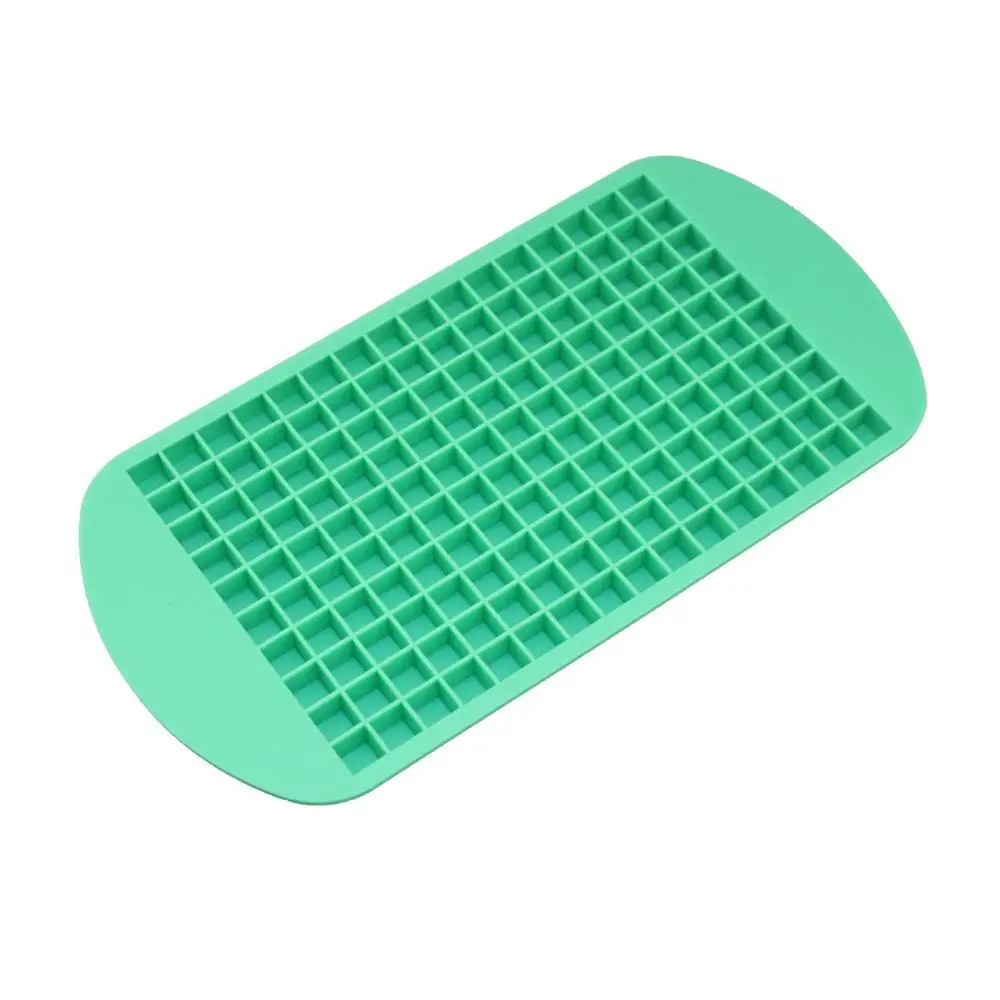green 160 сетка силиконовая форма для льда Diy Форма для льда квадратная форма для фруктов кубики льда бар аксессуары для дома и кухни - Цвет: green