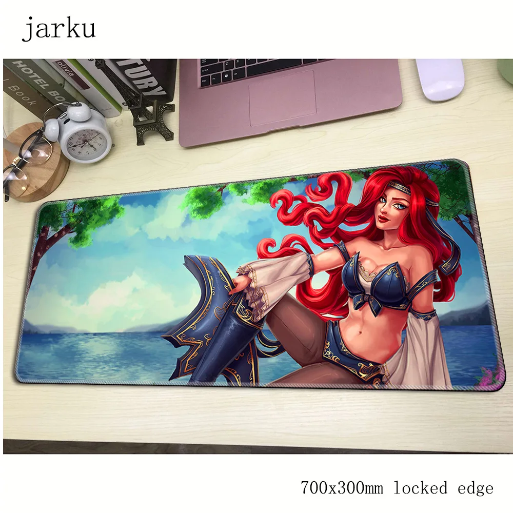 Коврик для мыши miss fortune pad computador gamer mause 700x300X2MM padmouse большой кумерный Для Мыши