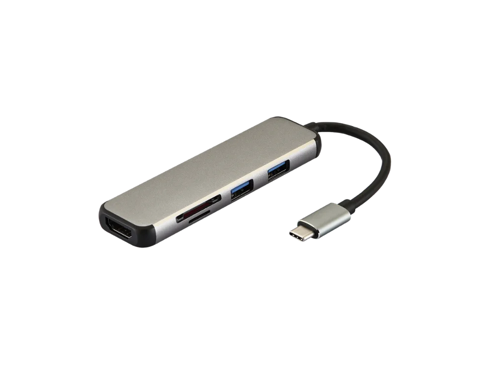 5 в 1 USB хаб с кардридером для macbook 4 к HDMI| |