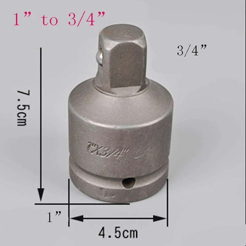 1 inch to 0.75 inch Сверхмощная ударная розетка трещотка конвертер адаптер Редуктор " 1/2" до 3/" 3/4" до 1/" Автомобиль Велосипед гараж ремонтный разъем инструменты - Цвет: 1 inch to 0.75 inch