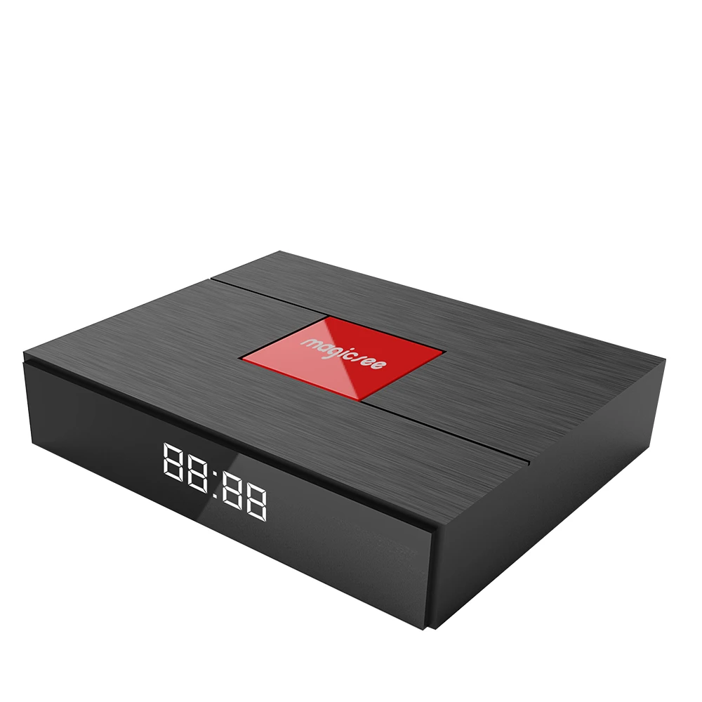 Magicsee C400 Plus Android 7,1 двойной Wifi ТВ приставка Amlogic S912 четырехъядерный 3G+ 32G Смарт ТВ приставка с HD 4K телеприставка с европейской вилкой - Цвет: Black