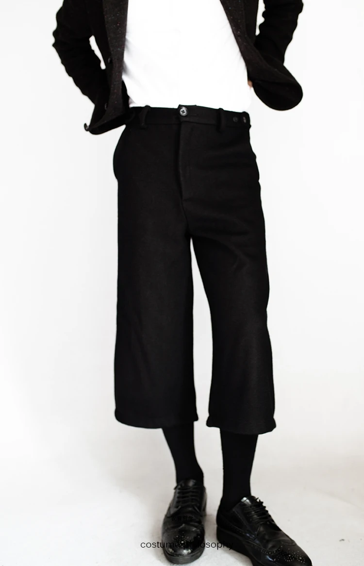 Мужская одежда свободные прямые брюки GD из шерсти широкие большого размера 27 46