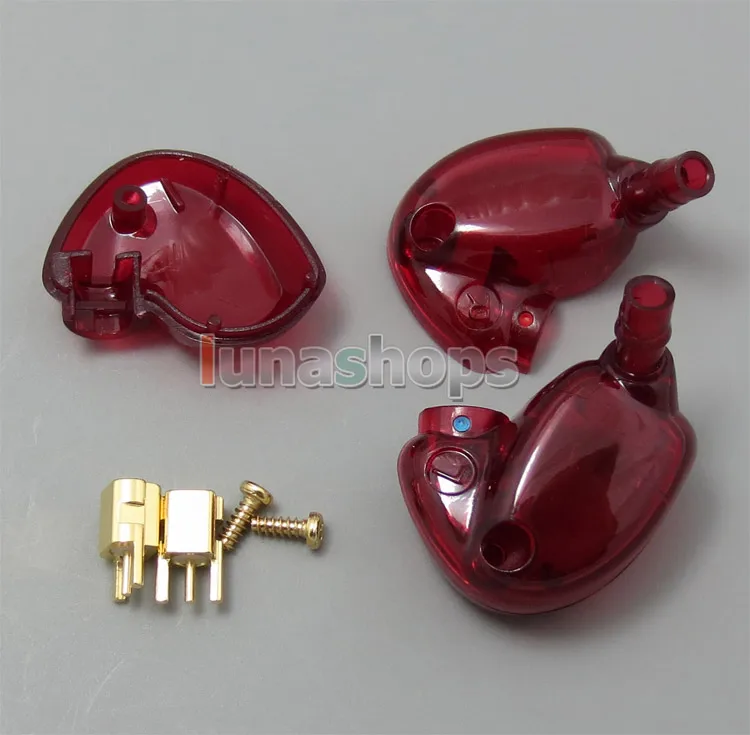 LN004798 запасные части корпус корка с винтом для Shure SE535 se846 se425 se215 se315 Арматура наушники - Цвет: Red Clear
