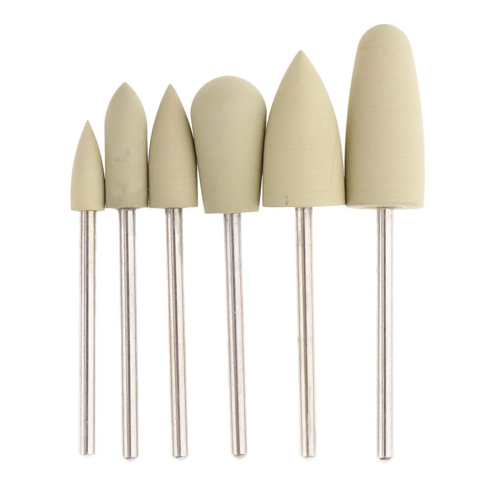 

6 Packs Professional Nail Drill Bit Manicure Rotary Electric Filing Nail Art Bits Polishing Head for Acrylic UV Gels Reshaping