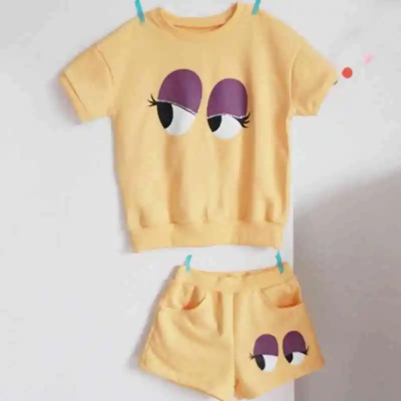 Новинка 2019 года Детские комплекты одежды модный костюм для девочек Повседневная