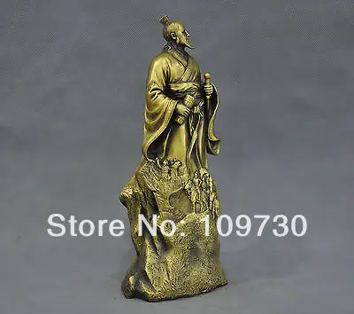 Bir 001156 12 ''Китайский древний писатель войны Sun Tzu бронзовая статуя | Дом и сад