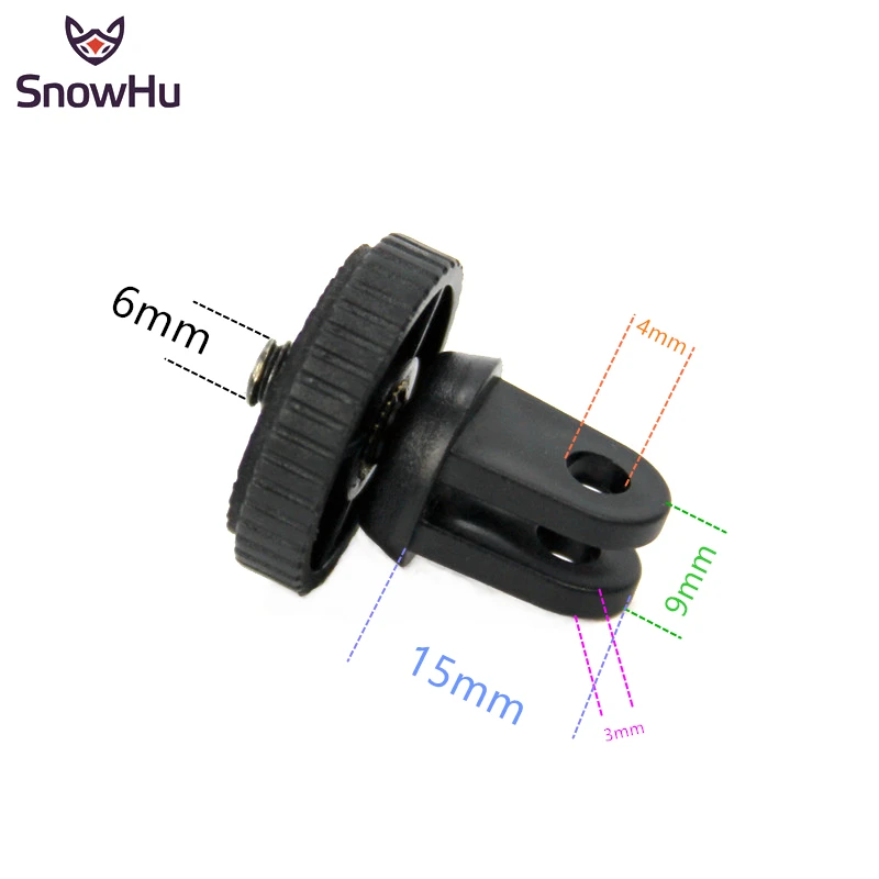 

SnowHu For Mini Tripod Mount adaptor/adapter screw for Gopro Hero 10 9 8 7 6 5 4 SJcam For Yi 4K for sjcam yi sport camera GP60B