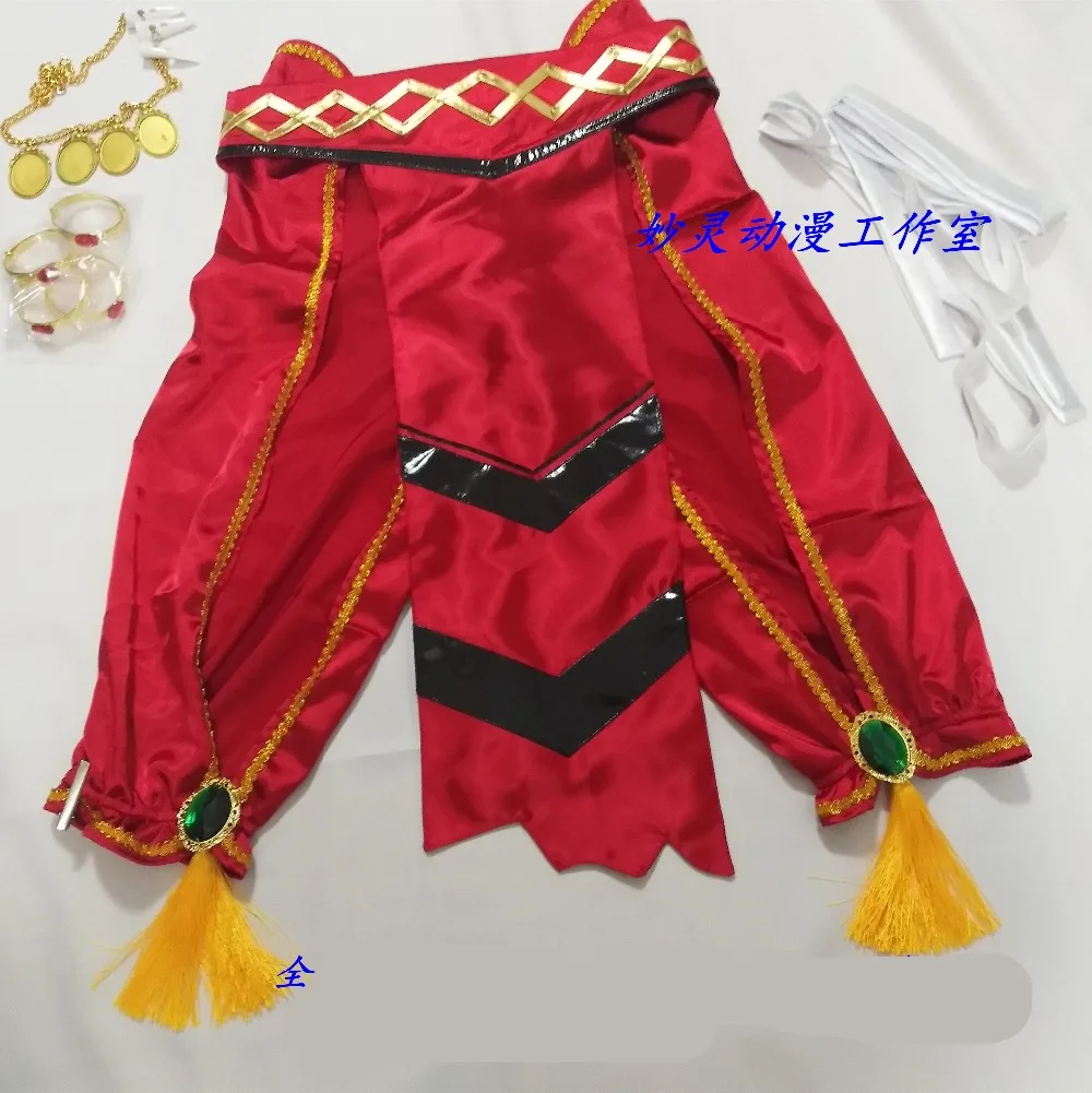 Mordred FGO/карнавальный костюм Fate/Grand Order Mordred red boy Hong Hai er, укороченный топ