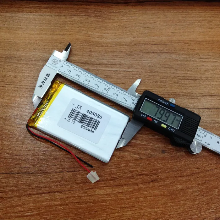 

3.7V 405080 polymer lithium battery, 2000mAh navigator, tablet PC, MID and other general battery Rechargeable Li-ion Cell