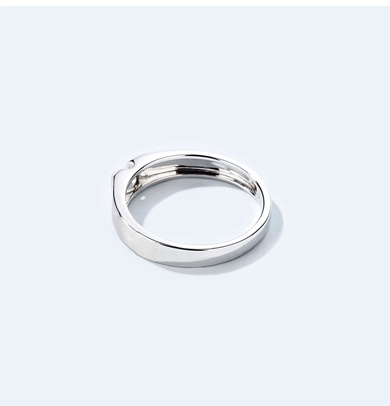 AULEEZE, классические мужские кольца с бриллиантами, 0.07ct, настоящий бриллиант, натуральный рубин, обручальное кольцо, 18 K, белое золото, хорошее ювелирное изделие