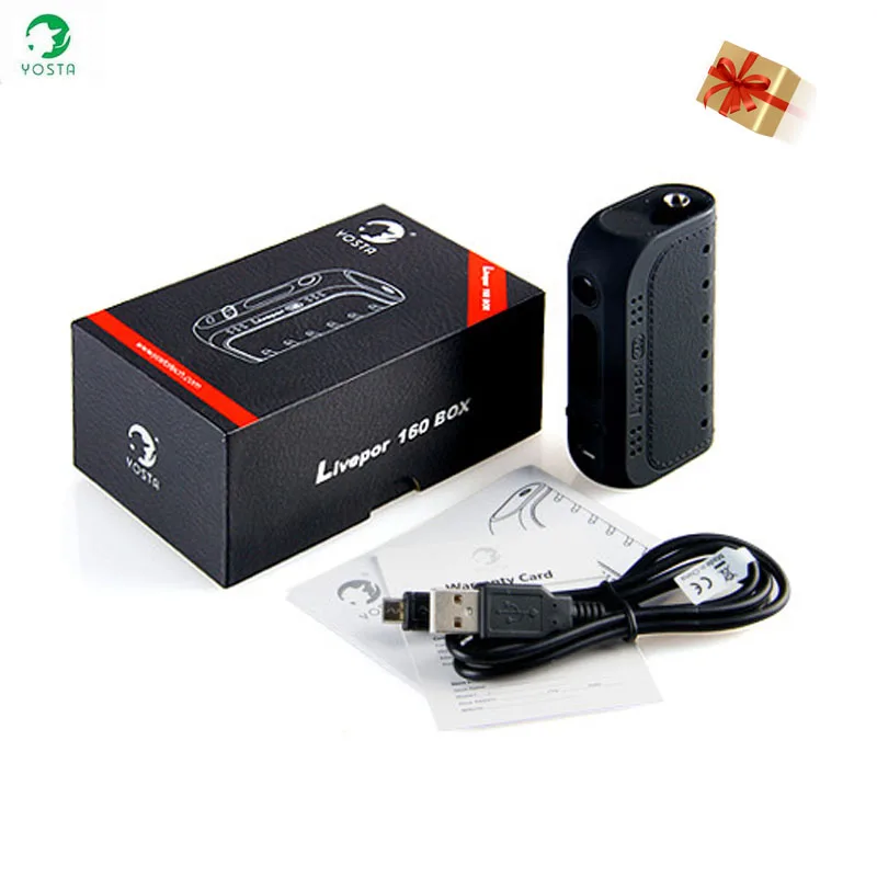 2 шт./лот электронный кальян yosta livepor 160 коробка мод Вт Vape VW/TC с сухой катушкой