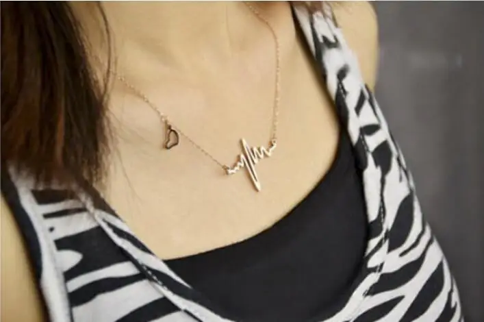 European and American fashion new money decoration hot retro geometric wave necklace female jewelry accessories factory direct | Украшения