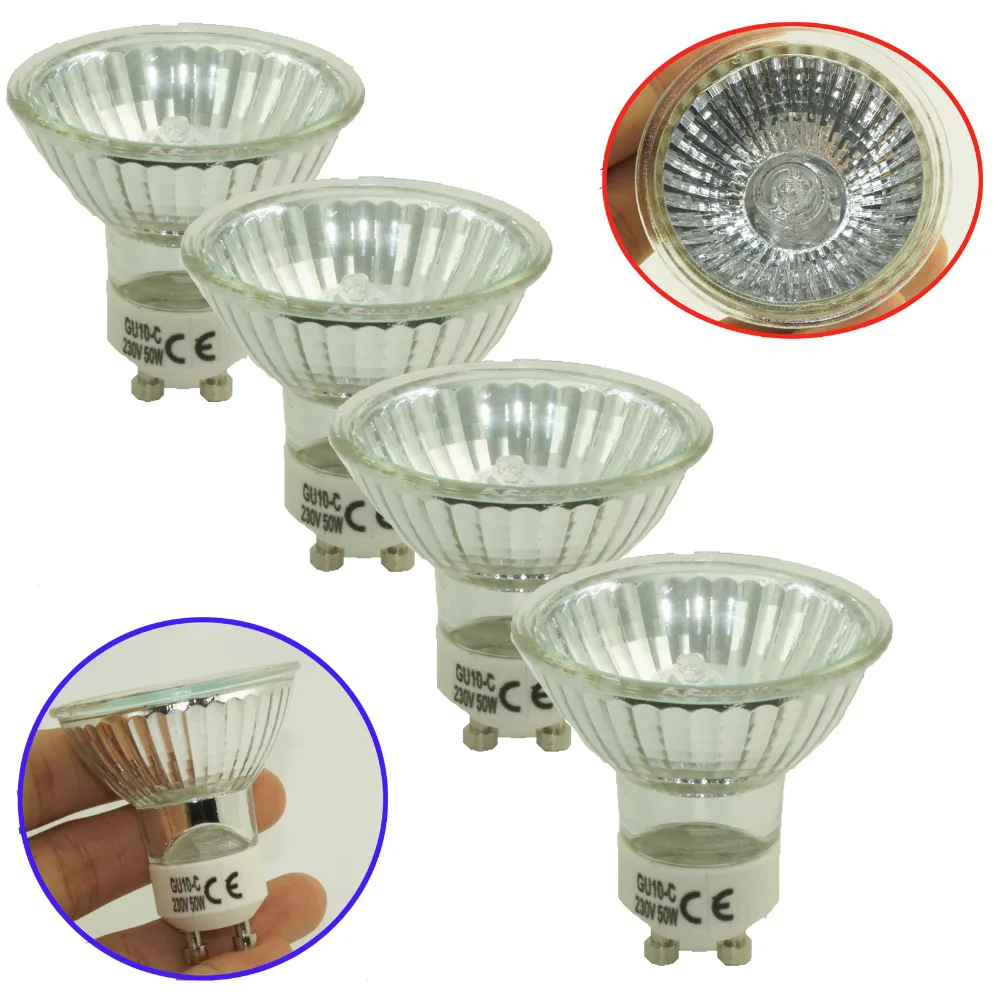 10Pcs/lot GU10 50W 220V halogen Globe Landscape Spot Bright Bulbs Cool White Spotlight | Инструменты