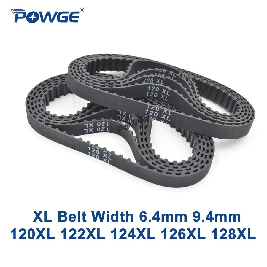 POWGE XL Ремень ГРМ 120/122/124/126/128 Ширина 025 6,4 мм 037 зубы 60 61 62 63 64 синхронного ремня 120XL 122XL 124XL 126XL 128XL