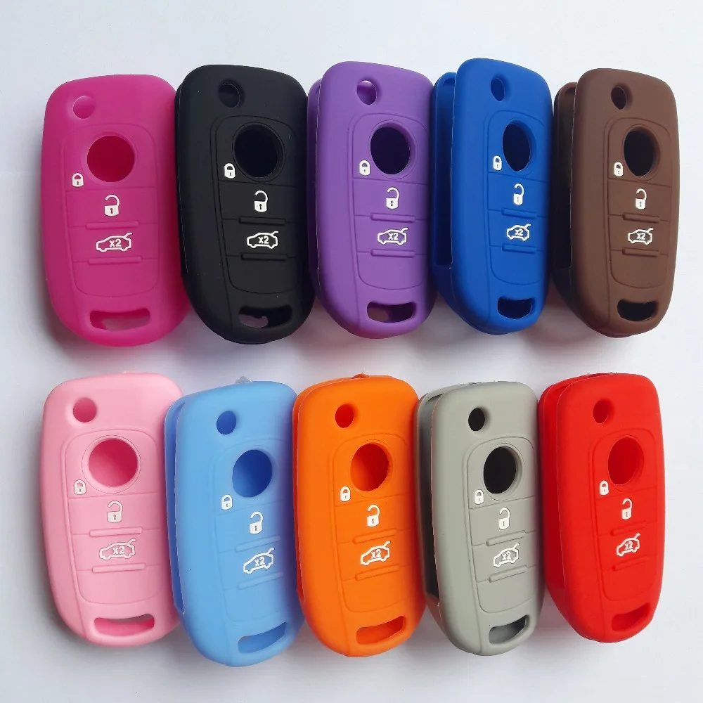 20 штук силиконовые автомобильные корпус для дистанционного ключа Держатель Fiat